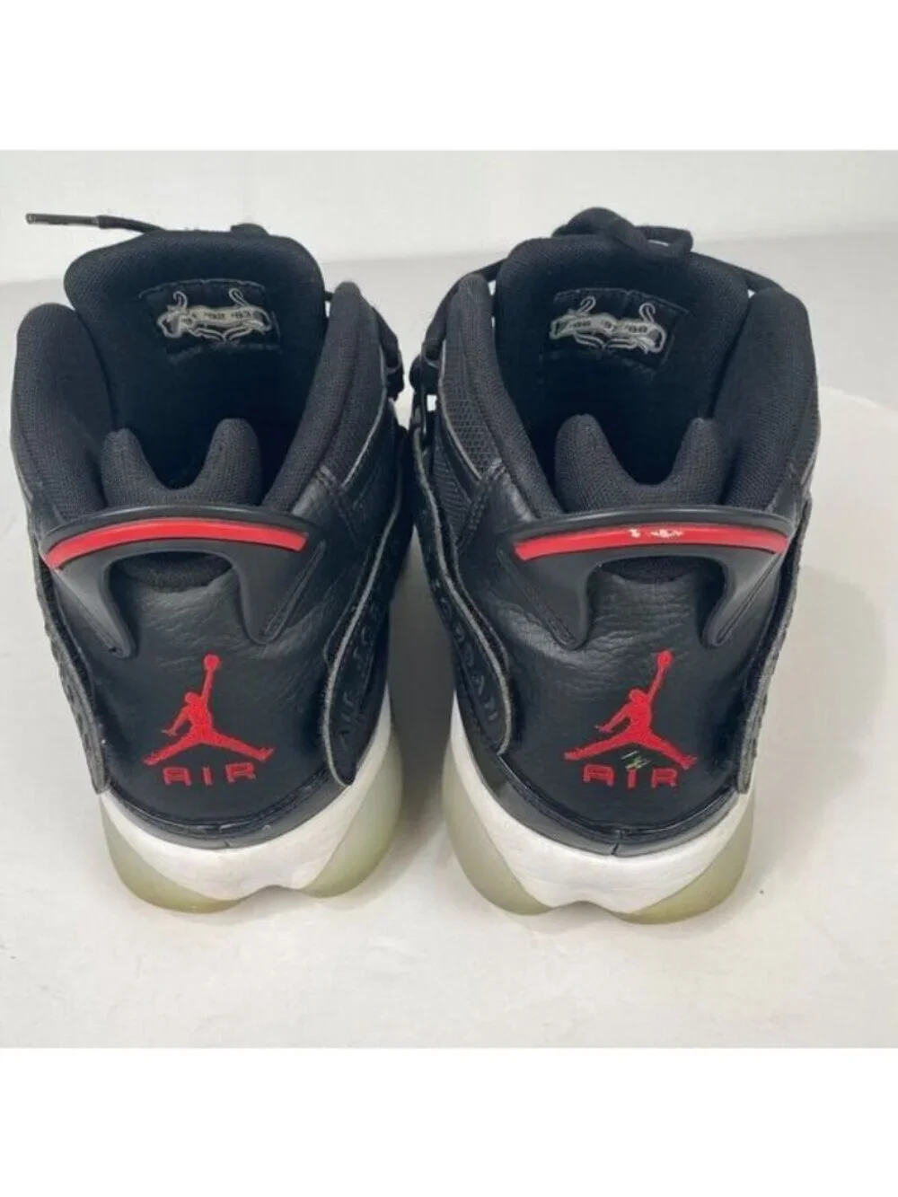 Air Jordan 6 Rings Black Gym Red White 322992-064 Men's 2022 Size 11.5